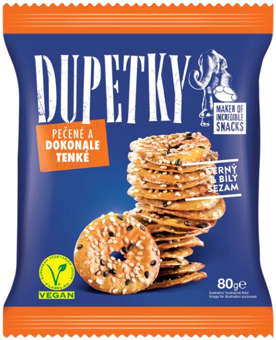 Dupetky Pretzels Black & white sesame 80g