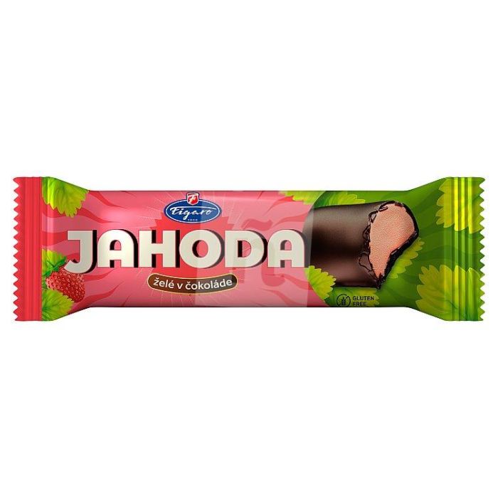 Figaro Strawberry jelly in chocolate 40g