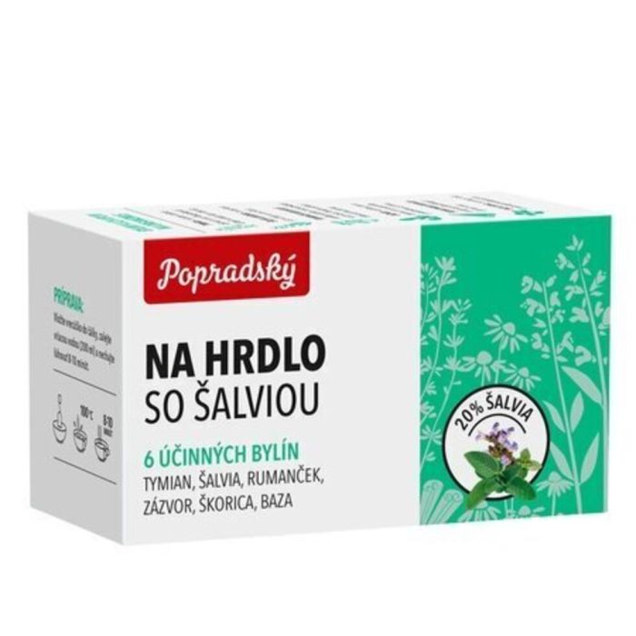 Herbal Tea For Throat With Sage And Thyme 22.5g 